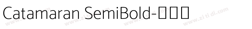 Catamaran SemiBold字体转换